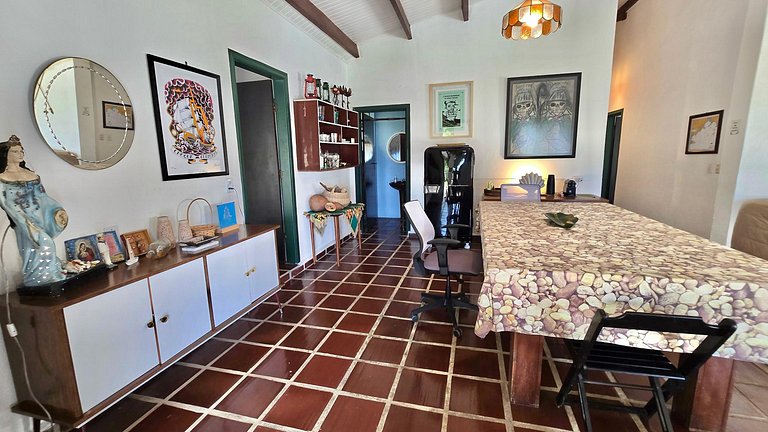 Casa com Piscina Aquecida e Vista Para o Mar
